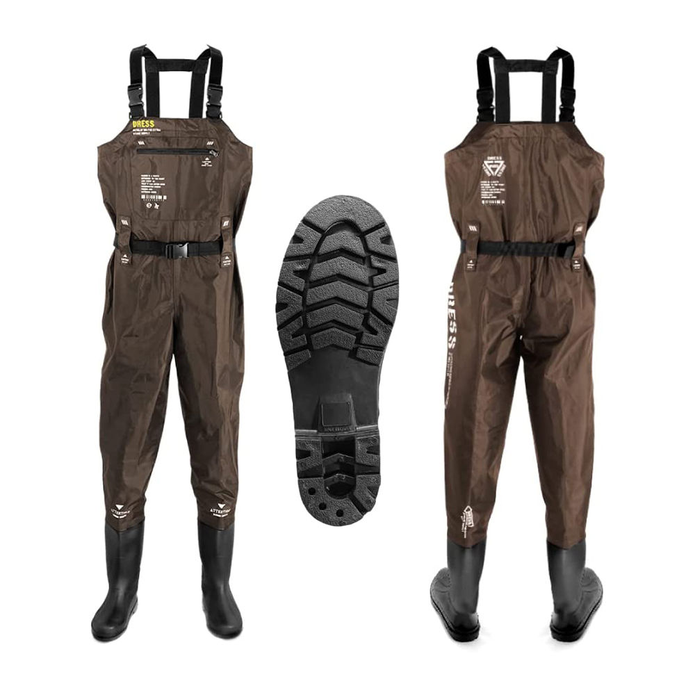 DRESS チェストハイウェーダーエアボーン 胴長靴 CHEST HIGH WADER AIRBORNE ラジアルソール  ブラック/マットブロンズ/ステルスグレー S/M/L/XL/XXL | ブランド,DRESS | アイドベンチャーオンラインショップ