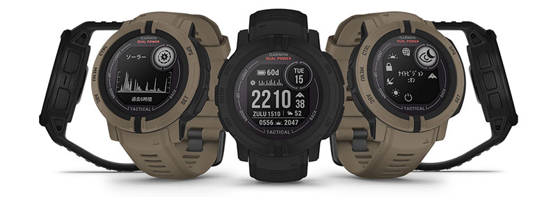 GARMIN Instinct 2 Dual Power Tactical black 送料無料 ブラック MGRS